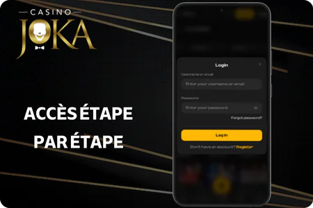 Casino Joka Acces etape par etape